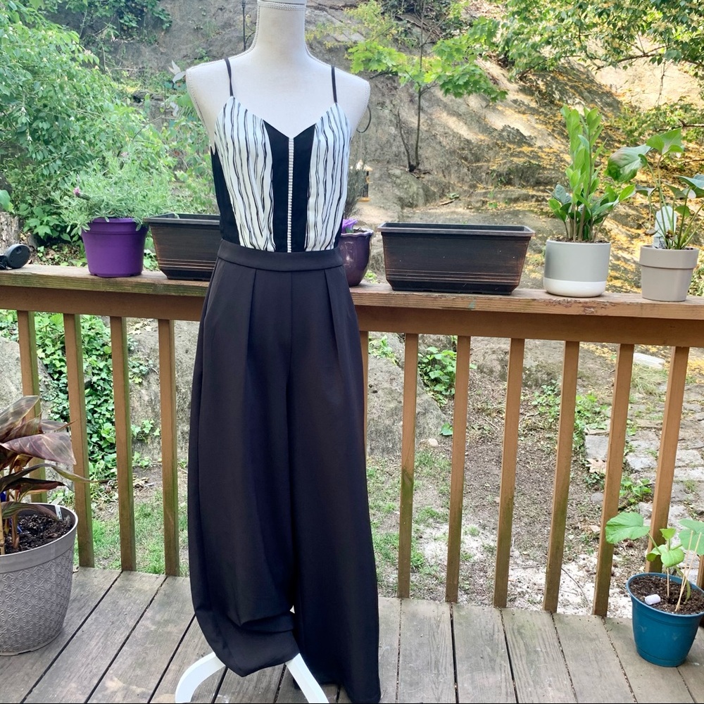 Adelyn Rae Wide Leg Jumpsuit Romper